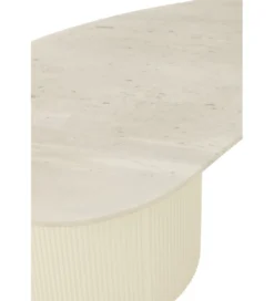 Stolik kawowy SHADA 121 cm biały marmur*J-Line Clearance