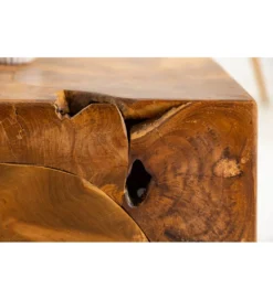 Stolik kawowy SHARK 90 cm drewno Teak*Invicta Interior - przedsprzedaż New
