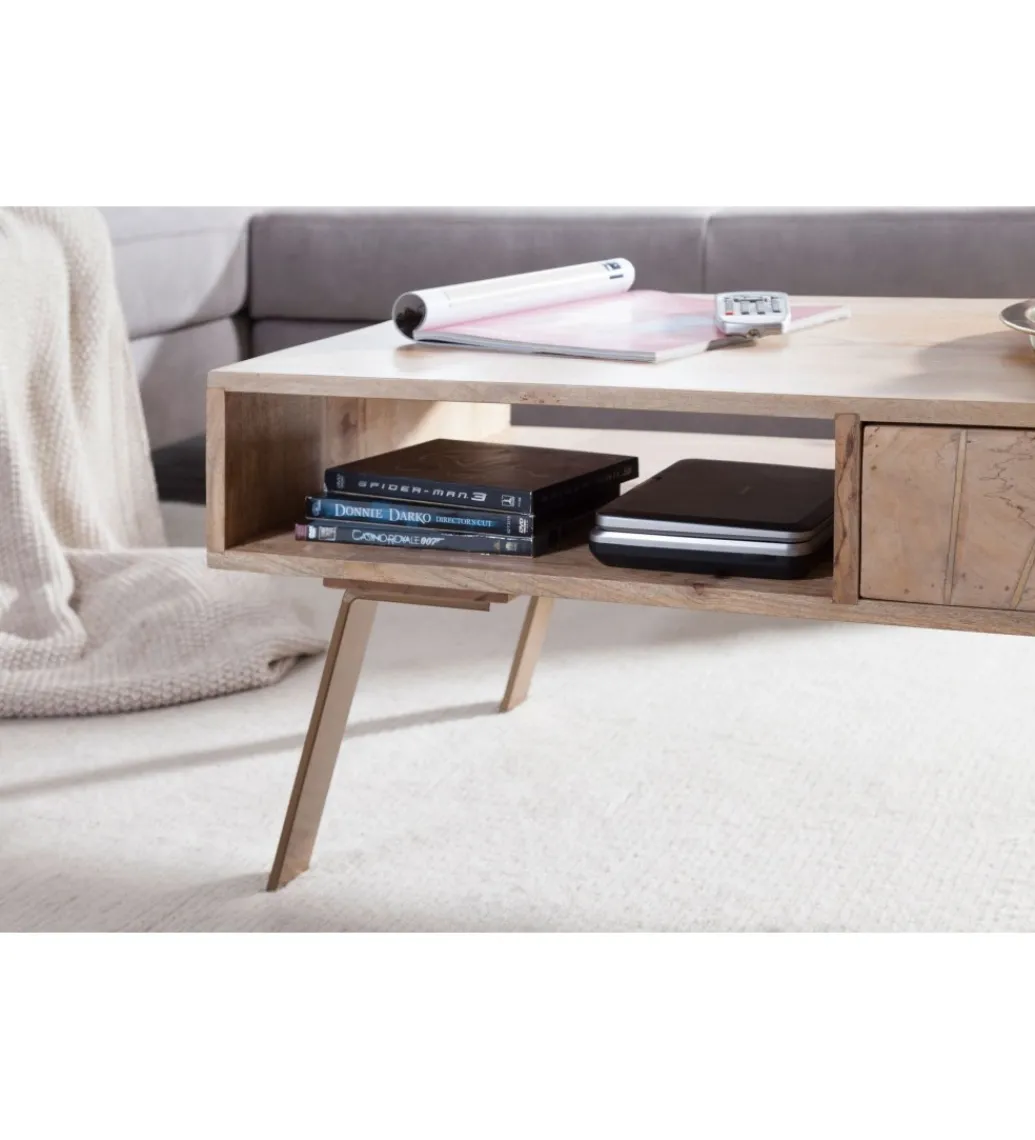 Stolik kawowy SIKAR 95 cm drewno mango*WOHNLING, GERMANY Outlet