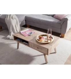 Stolik kawowy SIKAR 95 cm drewno mango*WOHNLING, GERMANY Outlet