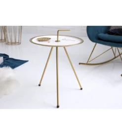 Stolik Kawowy Simply Clever 42 cm biały*Invicta Interior Best