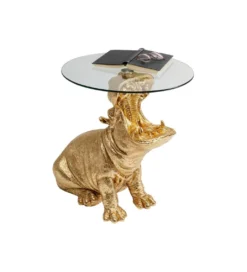 Stolik kawowy SITTING HIPPO 48 cm złoty*KARE Clearance