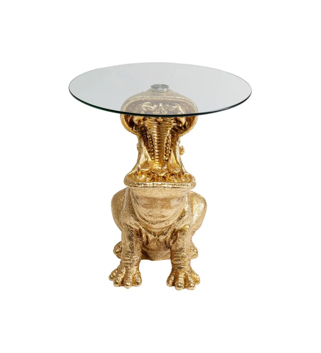 Stolik kawowy SITTING HIPPO 48 cm złoty*KARE Clearance