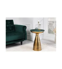 Stolik kawowy SPEZIA 40 cm marmur zielony*Invicta Interior Hot