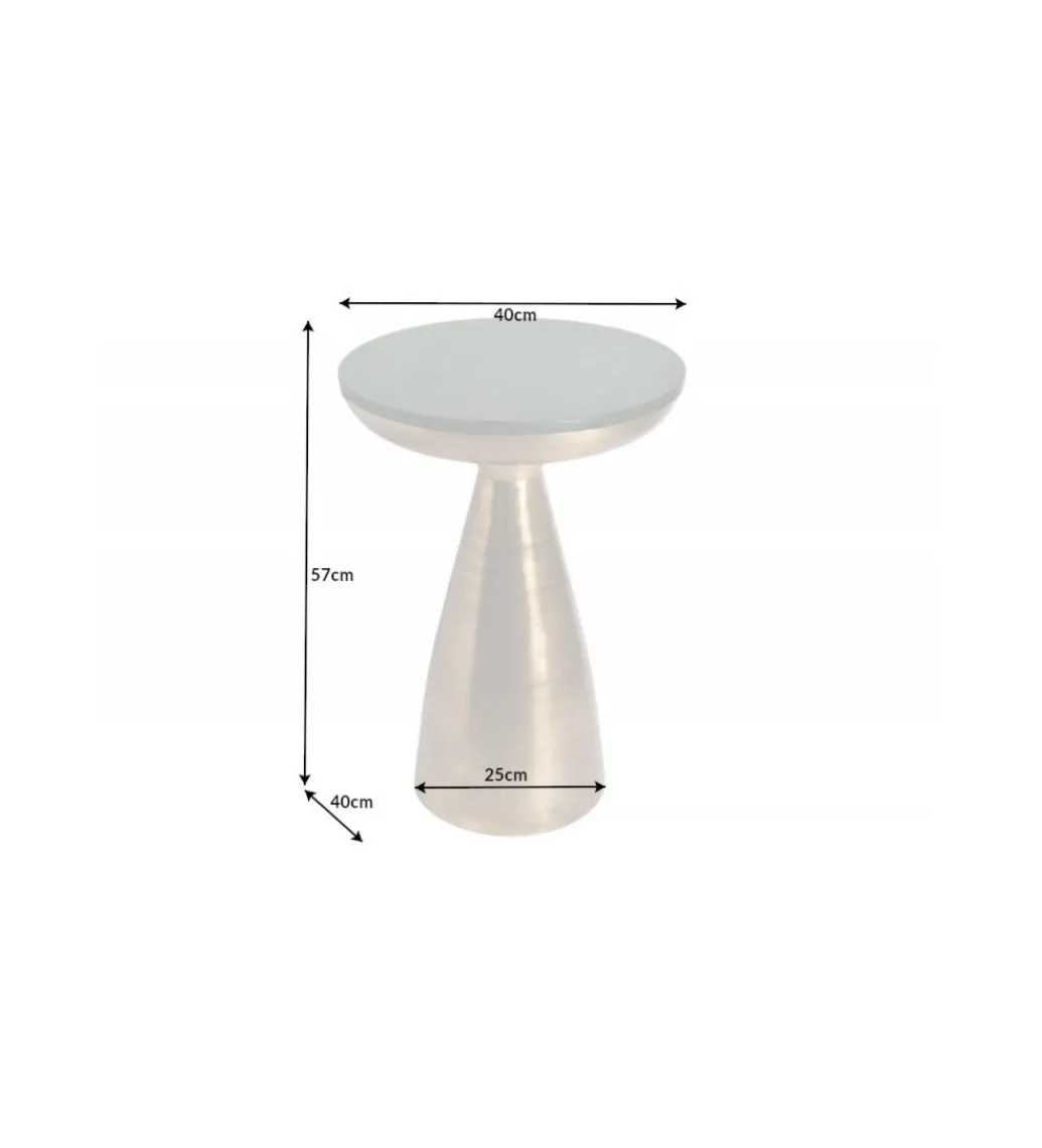 Stolik kawowy SPEZIA 40 cm marmur zielony*Invicta Interior Hot