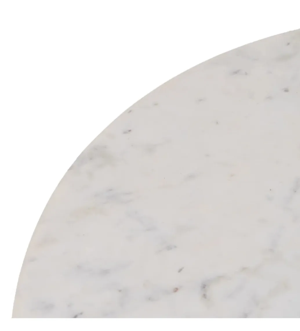 Stolik kawowy SPINDIMA 80 cm drewno mango marmur*DENZO Sale