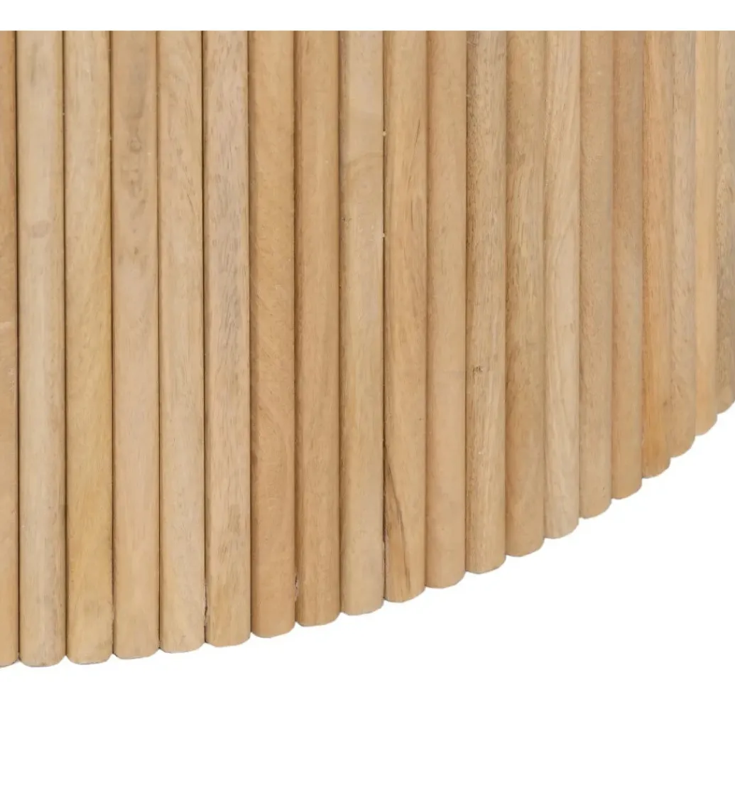 Stolik kawowy SPINDIMA 80 cm drewno mango marmur*DENZO Sale