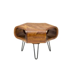 Stolik kawowy SPIN RETRO 60 cm drewno Sheesham*Invicta Interior Sale