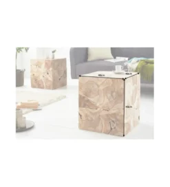 Stolik kawowy Square 40 cm teak*Invicta Interior - przedsprzedaż Hot
