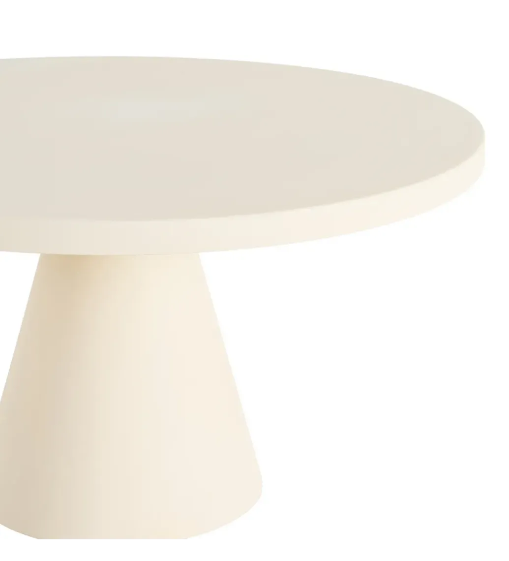 Stolik kawowy STEAKEN 71 cm kremowy*Zona-Design Outlet