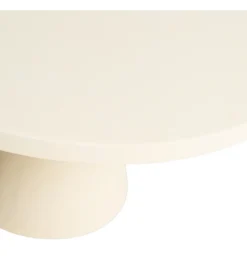 Stolik kawowy STEAKEN 71 cm kremowy*Zona-Design Outlet