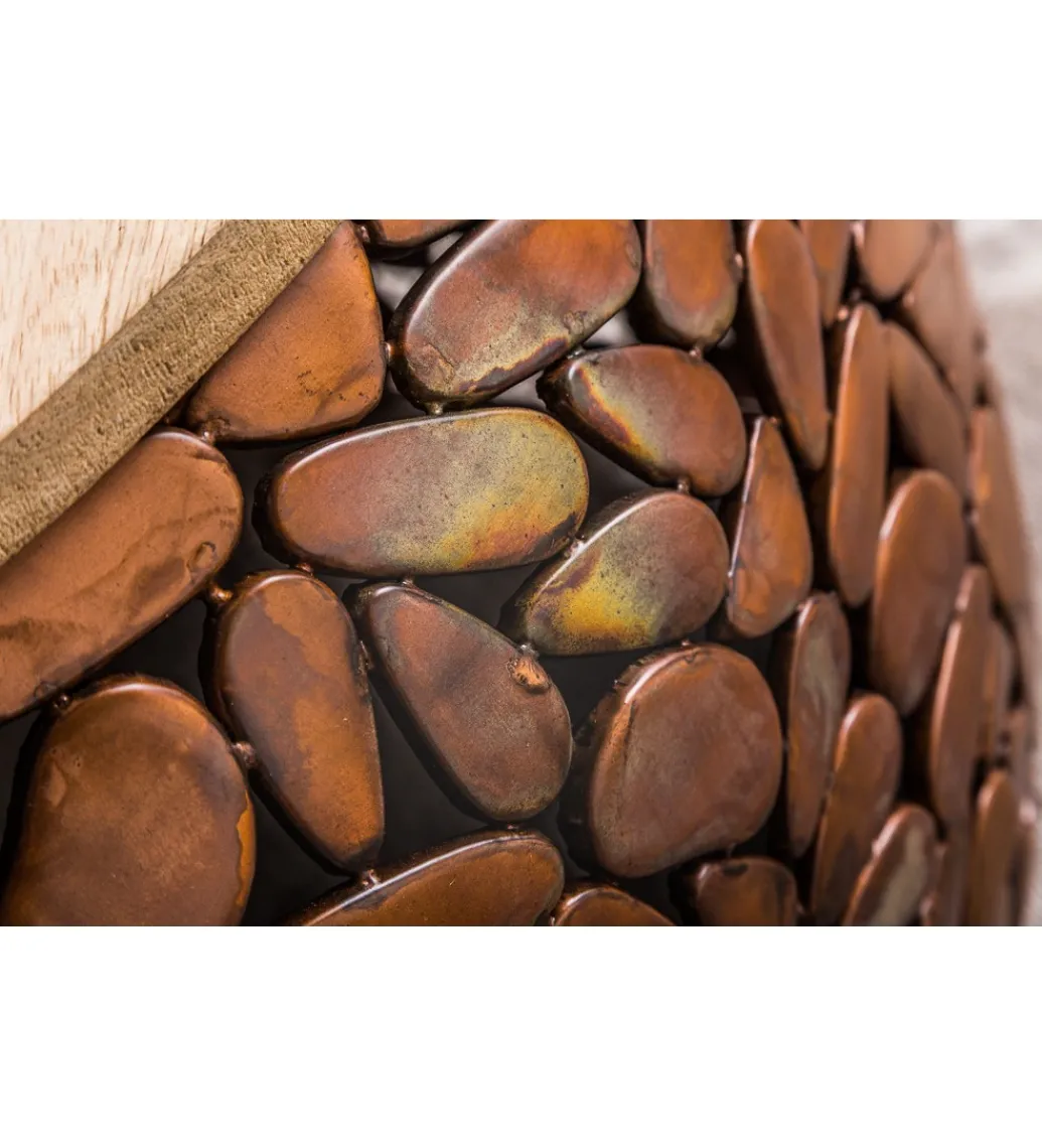 Stolik kawowy STONE MOSAIC set 2 drewno akacja*Invicta Interior Online