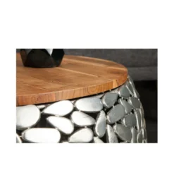 Stolik kawowy STONE MOSAIC set 2 drewno akacja*Invicta Interior Outlet