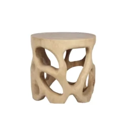 Stolik kawowy SUAR 50 cm drewno suar naturalne*Imeri Clearance