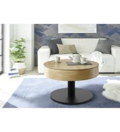 Stolik kawowy TANGER 75 cm w optyce dąb sękaty*MCA Clearance