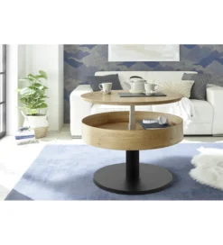 Stolik kawowy TANGER 75 cm w optyce dąb sękaty*MCA Clearance
