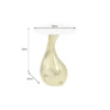 Stolik kawowy TEAR 60 cm złoty biały marmur*Invicta Interior - przedsprzedaż Hot