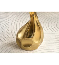 Stolik kawowy TEAR 60 cm złoty biały marmur*Invicta Interior - przedsprzedaż Hot