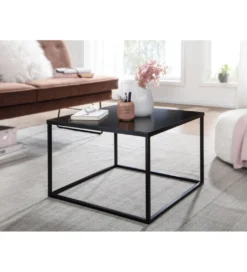 Stolik kawowy TECHANGO 60 cm czarny*WOHNLING, GERMANY Discount