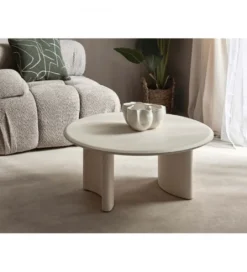 Stolik kawowy TELLUS 80 cm drewno mango*Imeri Clearance
