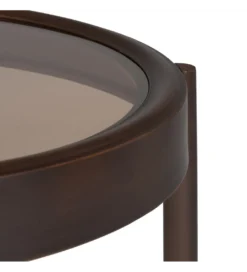 Stolik kawowy TERVO 61 cm ciemno brązowy*Zona-Design Sale