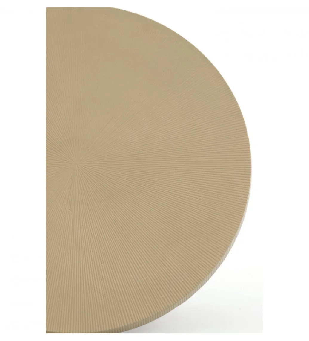 Stolik kawowy TIGRAN 75 cm piaskowy mat*L&L Discount