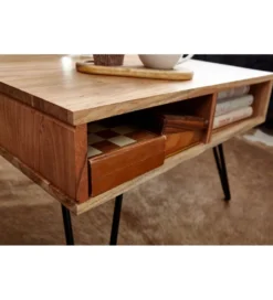 Stolik kawowy TINAR 60 cm drewno akacja*WOHNLING, GERMANY Sale