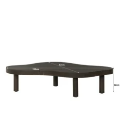 Stolik kawowy TOBAGO 135 cm czarny*LF-Design Online