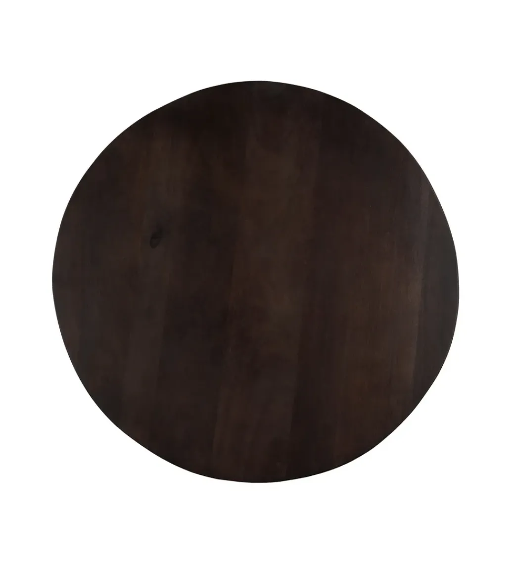 Stolik kawowy TOKAS 75 cm drewno mango Brązowy*Zona-Design Online