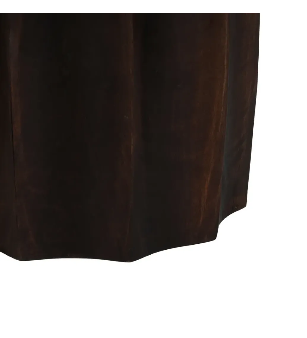 Stolik kawowy TOKAS 75 cm drewno mango Brązowy*Zona-Design Online