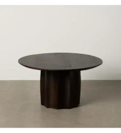 Stolik kawowy TOKAS 75 cm drewno mango Brązowy*Zona-Design Online