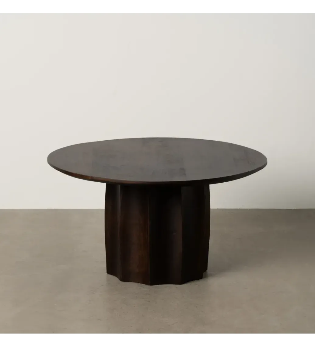 Stolik kawowy TOKAS 75 cm drewno mango Brązowy*Zona-Design Online