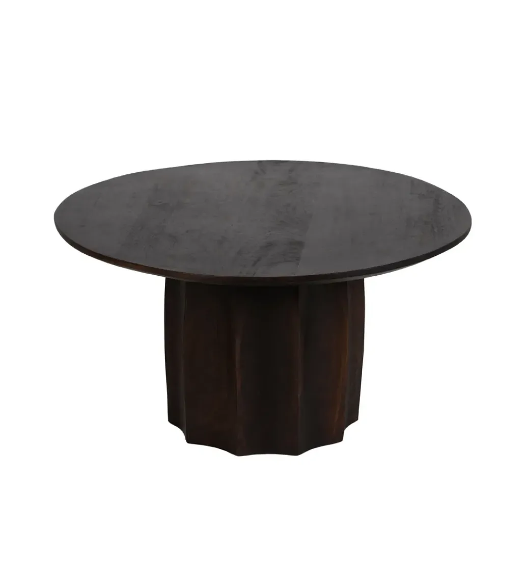 Stolik kawowy TOKAS 75 cm drewno mango Brązowy*Zona-Design Online