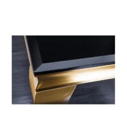 Stolik kawowy TRENTINO Modern Barock 100 cm czarny*Invicta Interior Clearance
