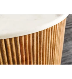 Stolik kawowy TRES CHIC 60 cm drewno mango naturalny*Invicta Interior - przedsprzedaż Sale