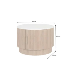 Stolik kawowy TRES CHIC 60 cm drewno mango naturalny*Invicta Interior - przedsprzedaż Sale