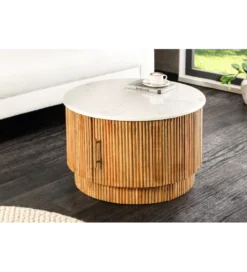 Stolik kawowy TRES CHIC 60 cm drewno mango naturalny*Invicta Interior - przedsprzedaż Sale