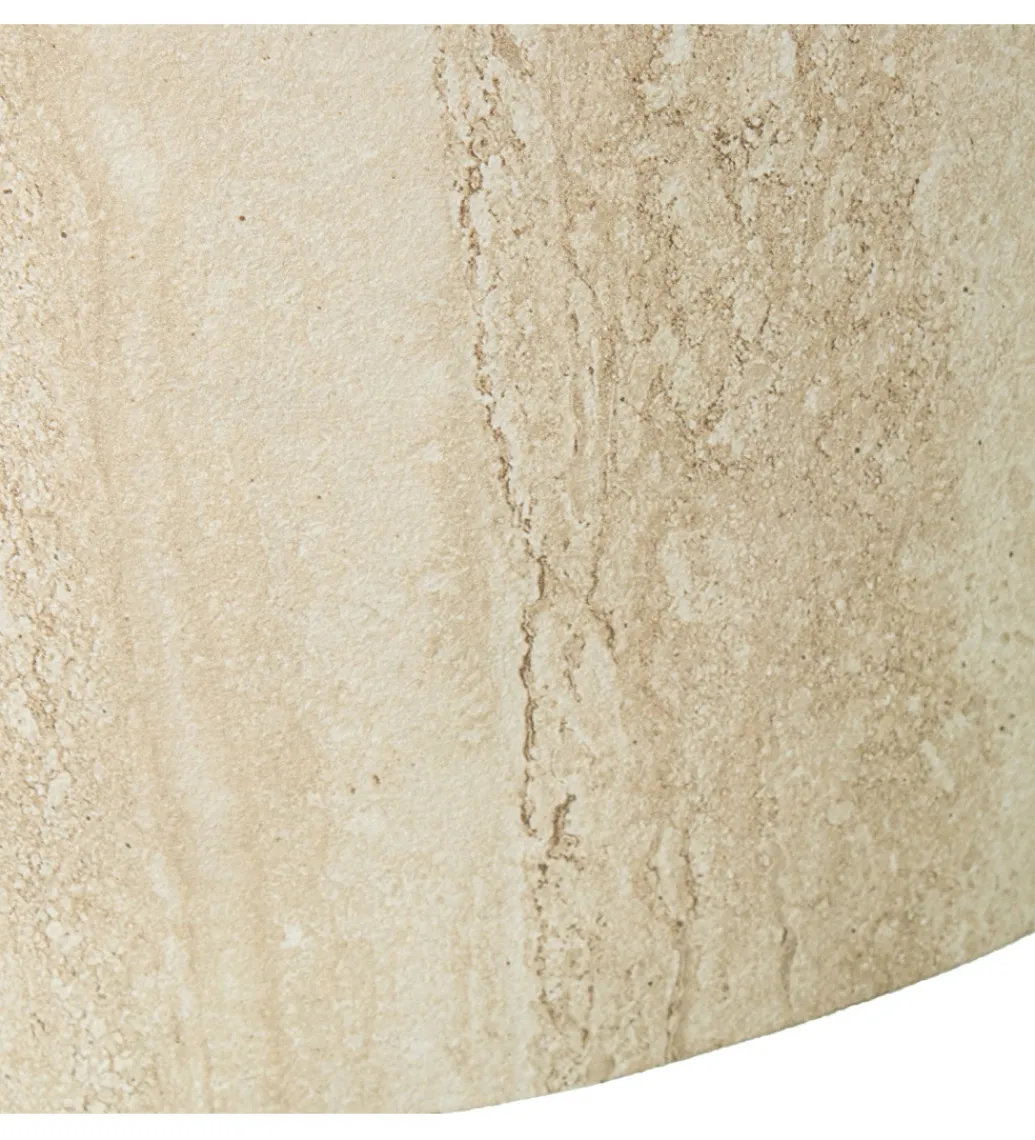Stolik kawowy UDERMENTA 80 cm w optyce travertynu*Exclusivas New