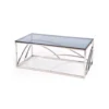 Stolik kawowy UNIVERSE 120 cm srebrny*Halmar Best