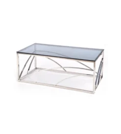 Stolik kawowy UNIVERSE 120 cm srebrny*Halmar Best