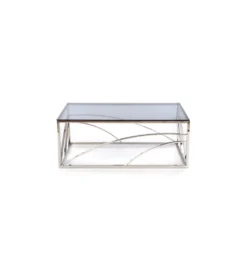Stolik kawowy UNIVERSE 120 cm srebrny*Halmar Best