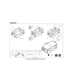 Stolik kawowy UNIVERSE 120 cm srebrny*Halmar Best