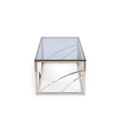 Stolik kawowy UNIVERSE 120 cm srebrny*Halmar Best