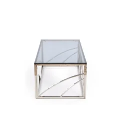 Stolik kawowy UNIVERSE 120 cm srebrny*Halmar Best