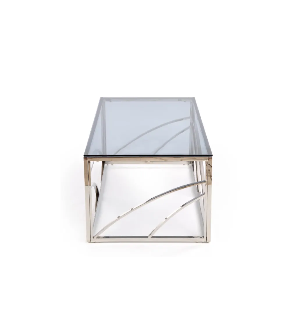 Stolik kawowy UNIVERSE 120 cm srebrny*Halmar Best