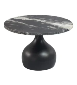 Stolik kawowy URANAKI 60 cm blat marmur*WOHNLING, GERMANY