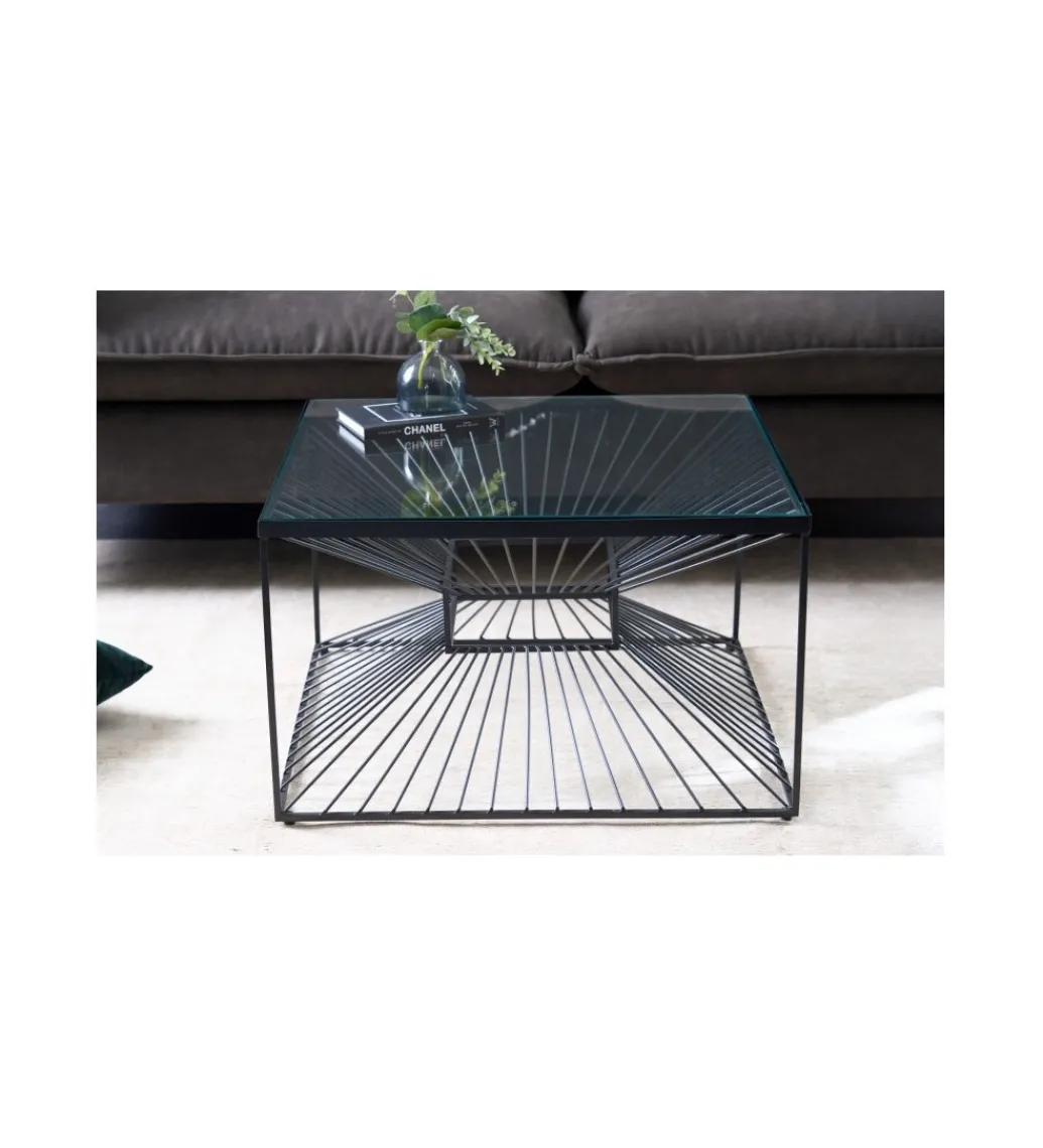 Stolik kawowy VARIA 60 cm czarny*Invicta Interior Outlet