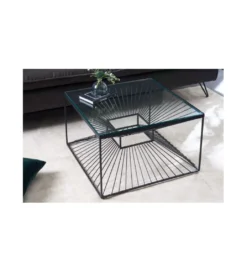 Stolik kawowy VARIA 60 cm czarny*Invicta Interior Outlet