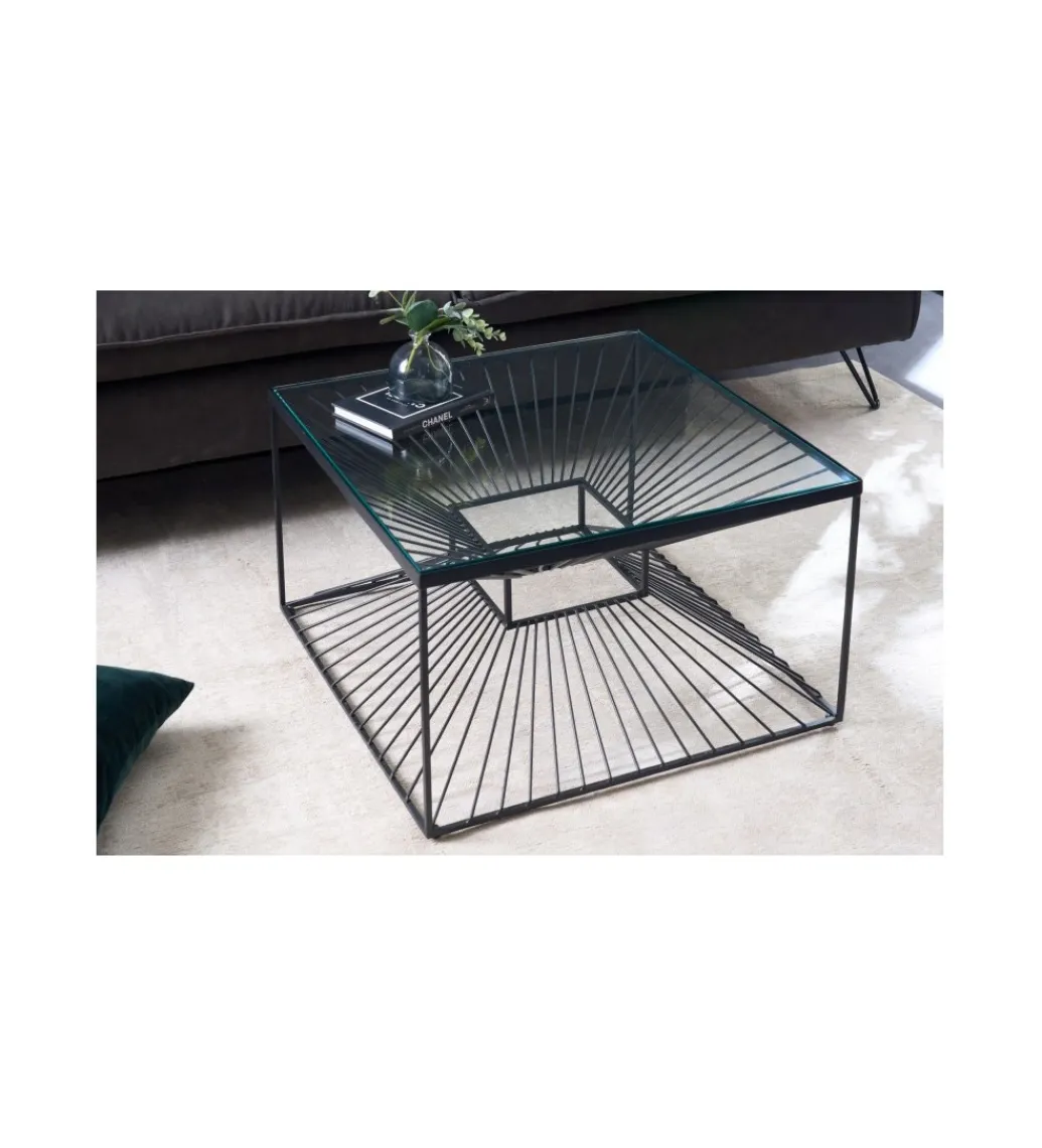 Stolik kawowy VARIA 60 cm czarny*Invicta Interior Outlet
