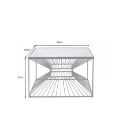 Stolik kawowy VARIA 60 cm czarny*Invicta Interior Outlet